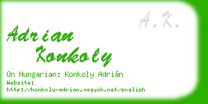 adrian konkoly business card